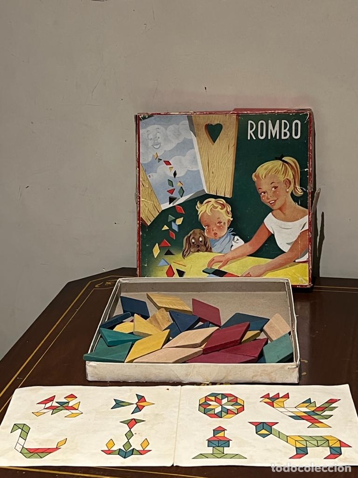 Juegos de mesa: Antiguo juego infantil rombo - Foto 5
