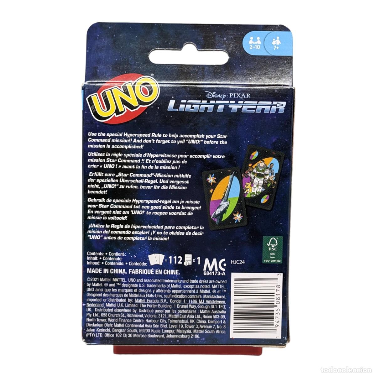 Juegos de mesa: UNO EDICION DISNEY PIXAR LIGHTYEAR - Foto 2