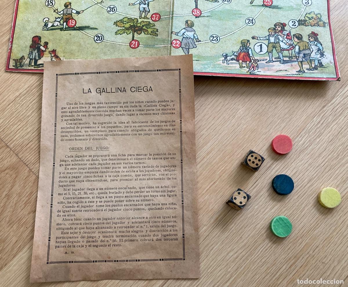 Juegos de mesa: LA GALLINA CIEGA, circa 1920. - Foto 7