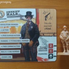 Juegos de mesa: ZOMBICIDE UNDEAD OR ALIVE - SHERIFF HALE - PAOLO PARENTE - KICKSTARTER - FIGURA + TARJETA (057)