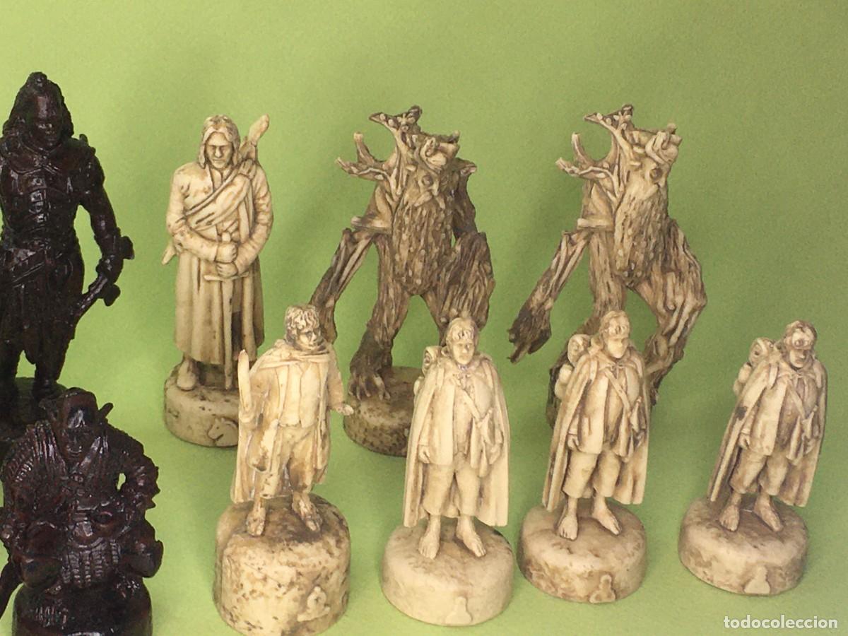 Juegos de mesa: LOTE DE FIGURAS DE AJEDREZ EL SE&Ntilde;OR DE LOS ANILLOS - Foto 4