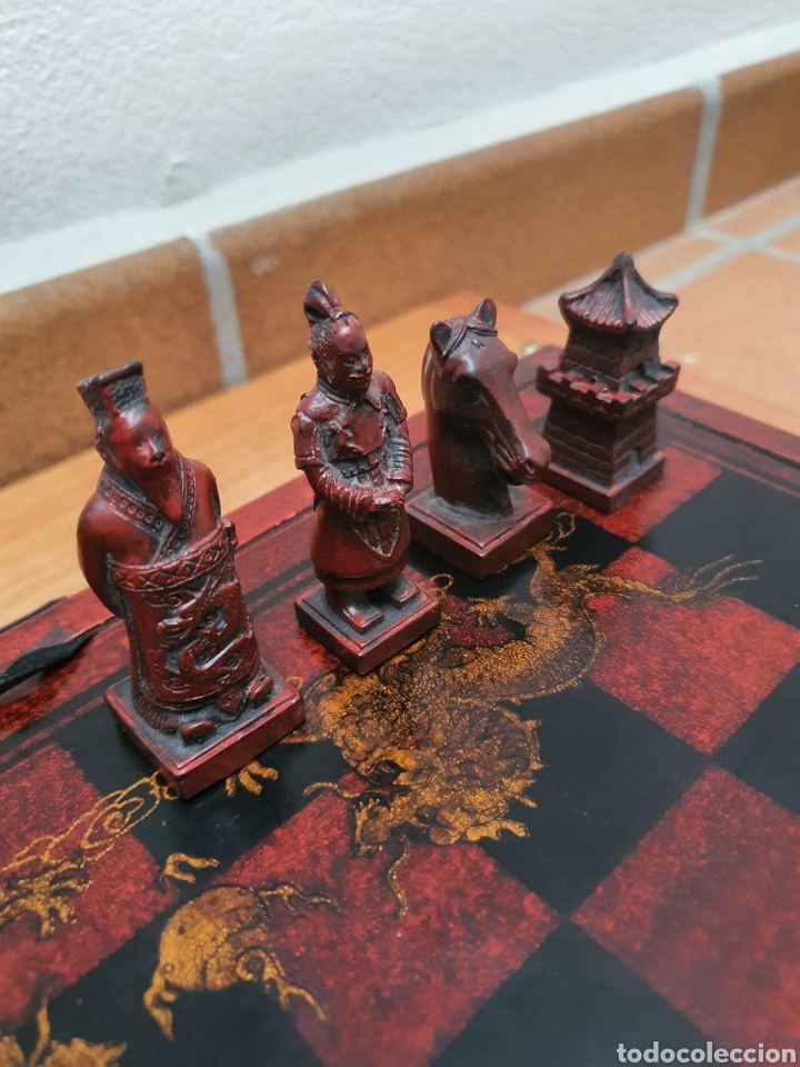 Juegos de mesa: Ajedrez Chino Antiguo en madera - Foto 8