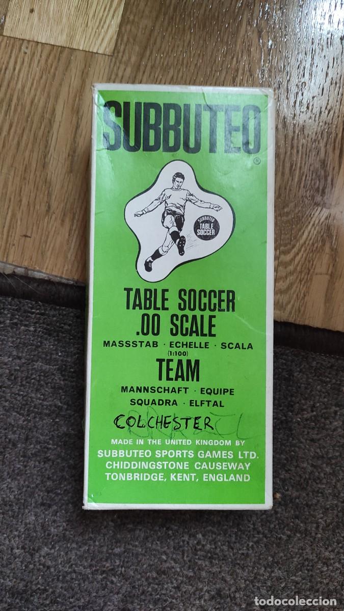 Juegos de mesa: Subbuteo Colchester F&uacute;tbol de mesa. - Foto 1