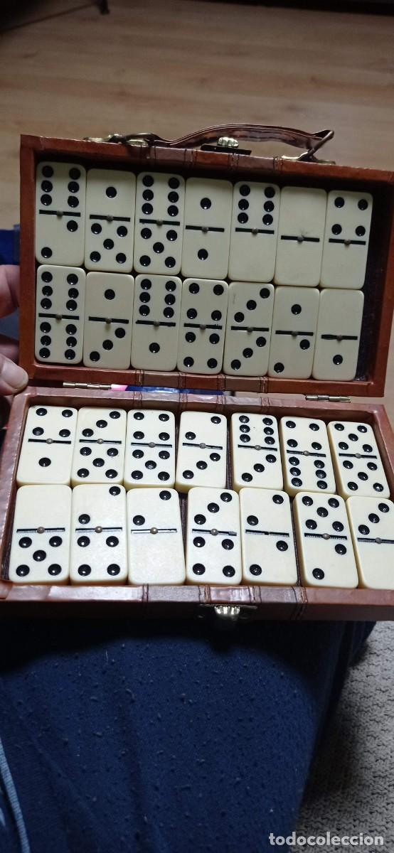 Juegos de mesa: Domin&oacute; con estuche simil piel - Foto 1