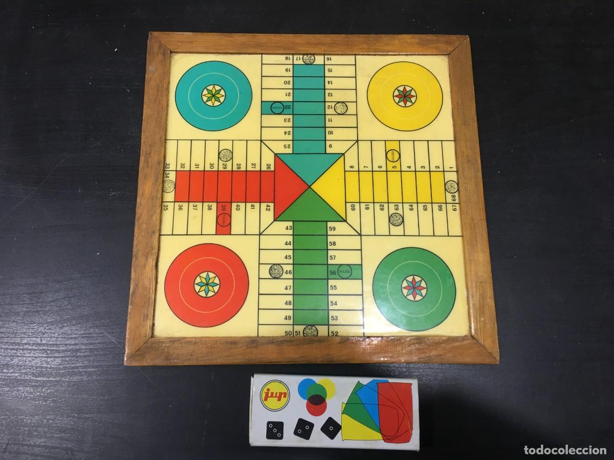 Juegos de mesa: JUEGO DE MESA PARCHIS Y DAMAS MARCO DE MADERA - Foto 2