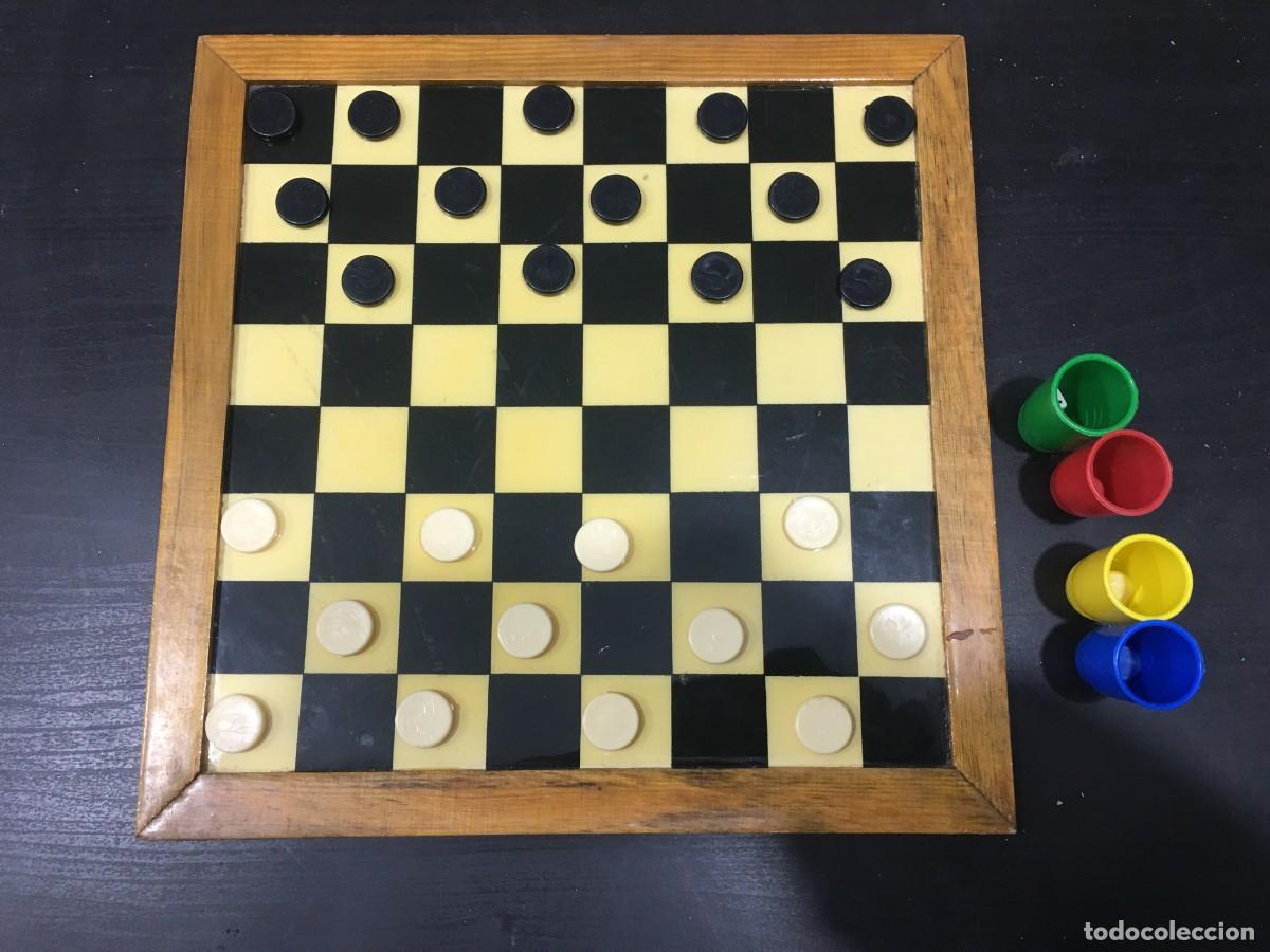 Juegos de mesa: JUEGO DE MESA PARCHIS Y DAMAS MARCO DE MADERA - Foto 3