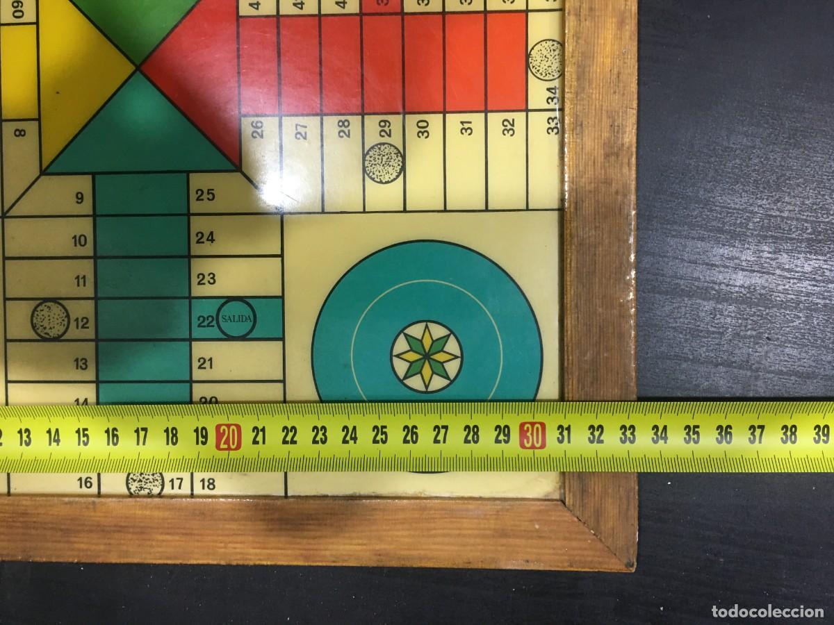Juegos de mesa: JUEGO DE MESA PARCHIS Y DAMAS MARCO DE MADERA - Foto 6