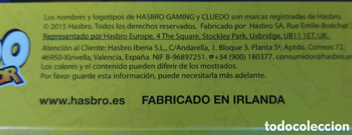 Juegos de mesa: Juego Mesa Cluedo Junior -Hasbro 2015- - Foto 5
