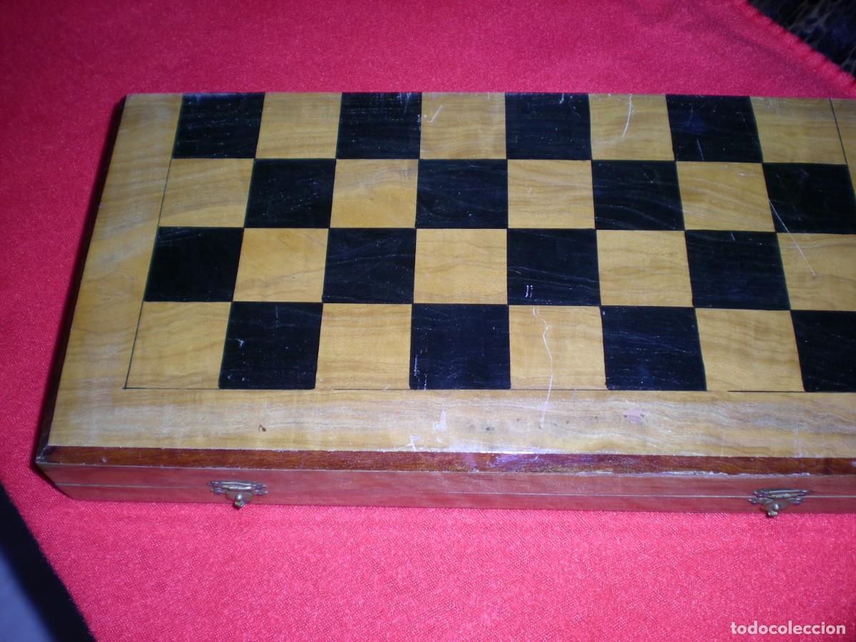 Juegos de mesa: Caja-tablero de ajedrez y damas - Foto 1