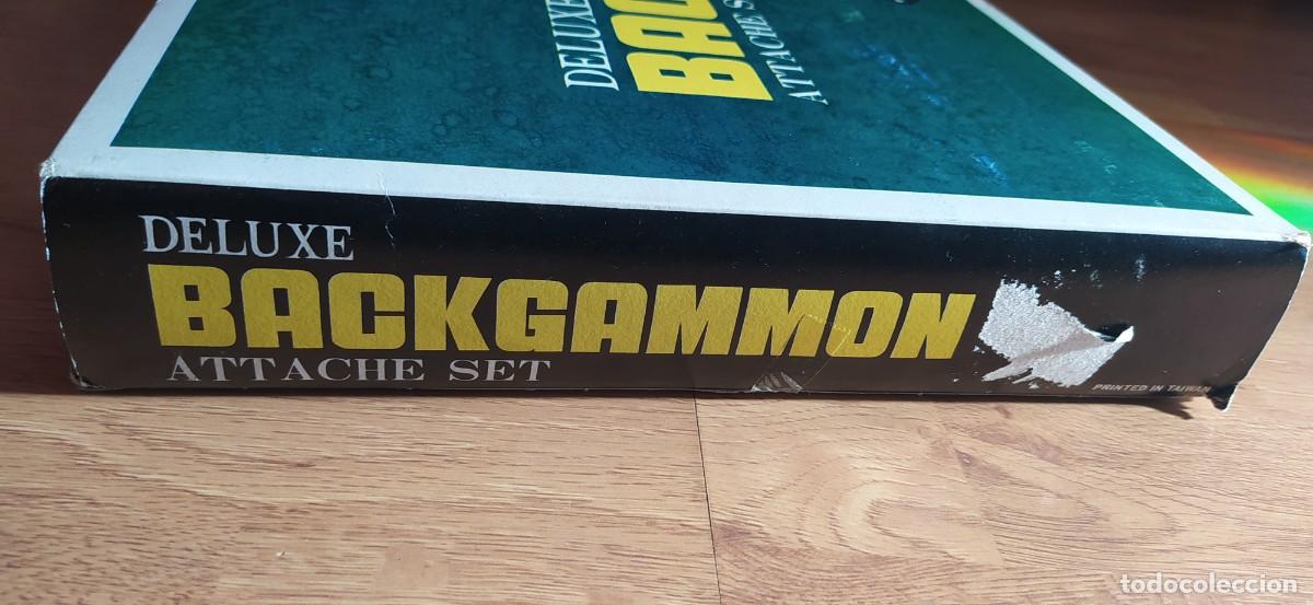 Juegos de mesa: BACKGAMMON DELUXE MALETIN ANTIGUO A&Ntilde;OS 80 - Foto 3
