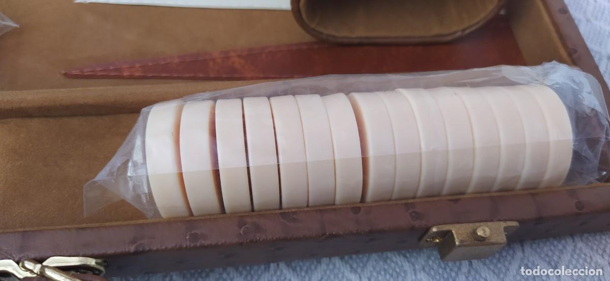 Juegos de mesa: BACKGAMMON DELUXE MALETIN ANTIGUO A&Ntilde;OS 80 - Foto 9