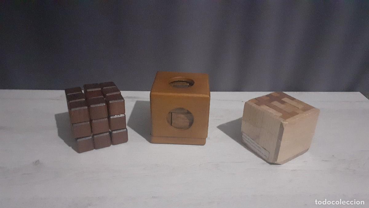 Juegos de mesa: Lote de 3 rompecabezas o cubos de madera. - Foto 1
