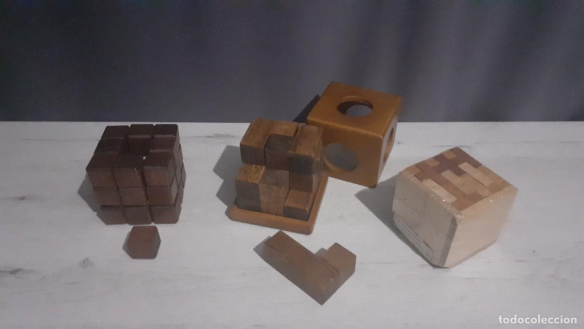 Juegos de mesa: Lote de 3 rompecabezas o cubos de madera. - Foto 2