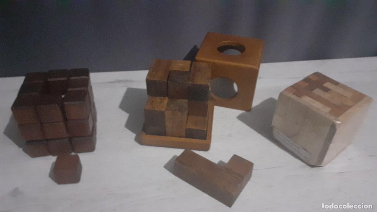 Juegos de mesa: Lote de 3 rompecabezas o cubos de madera. - Foto 4
