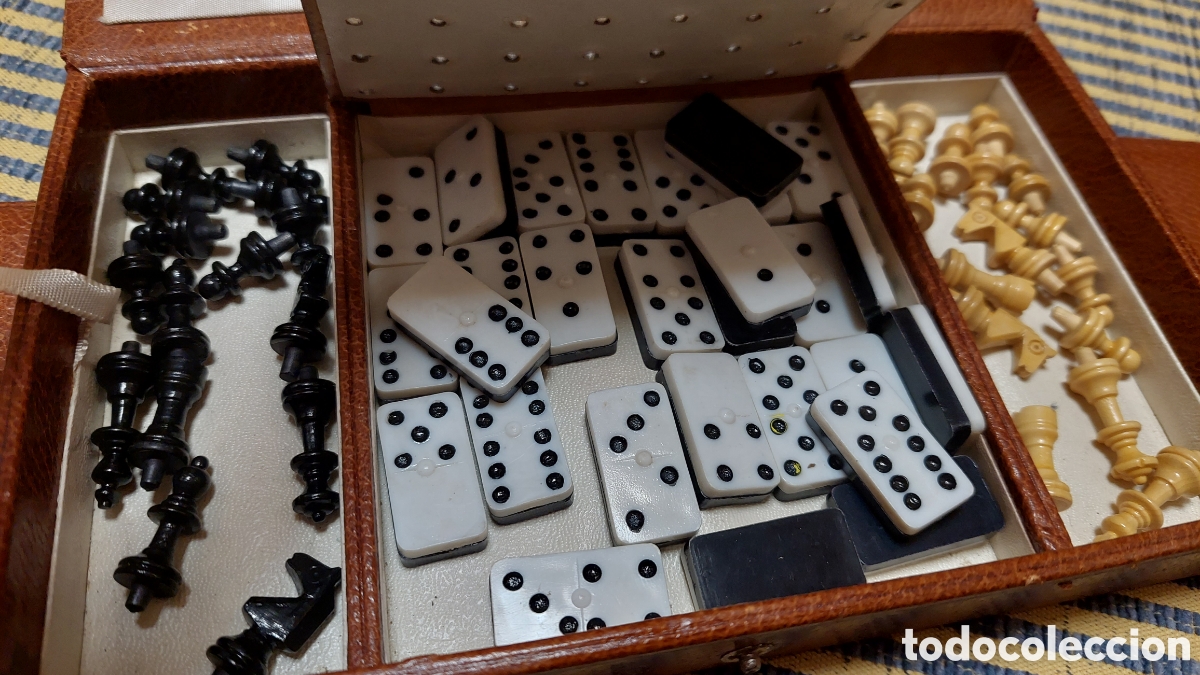 Juegos de mesa: Juego de domino y ajedrez de viaje - Foto 4