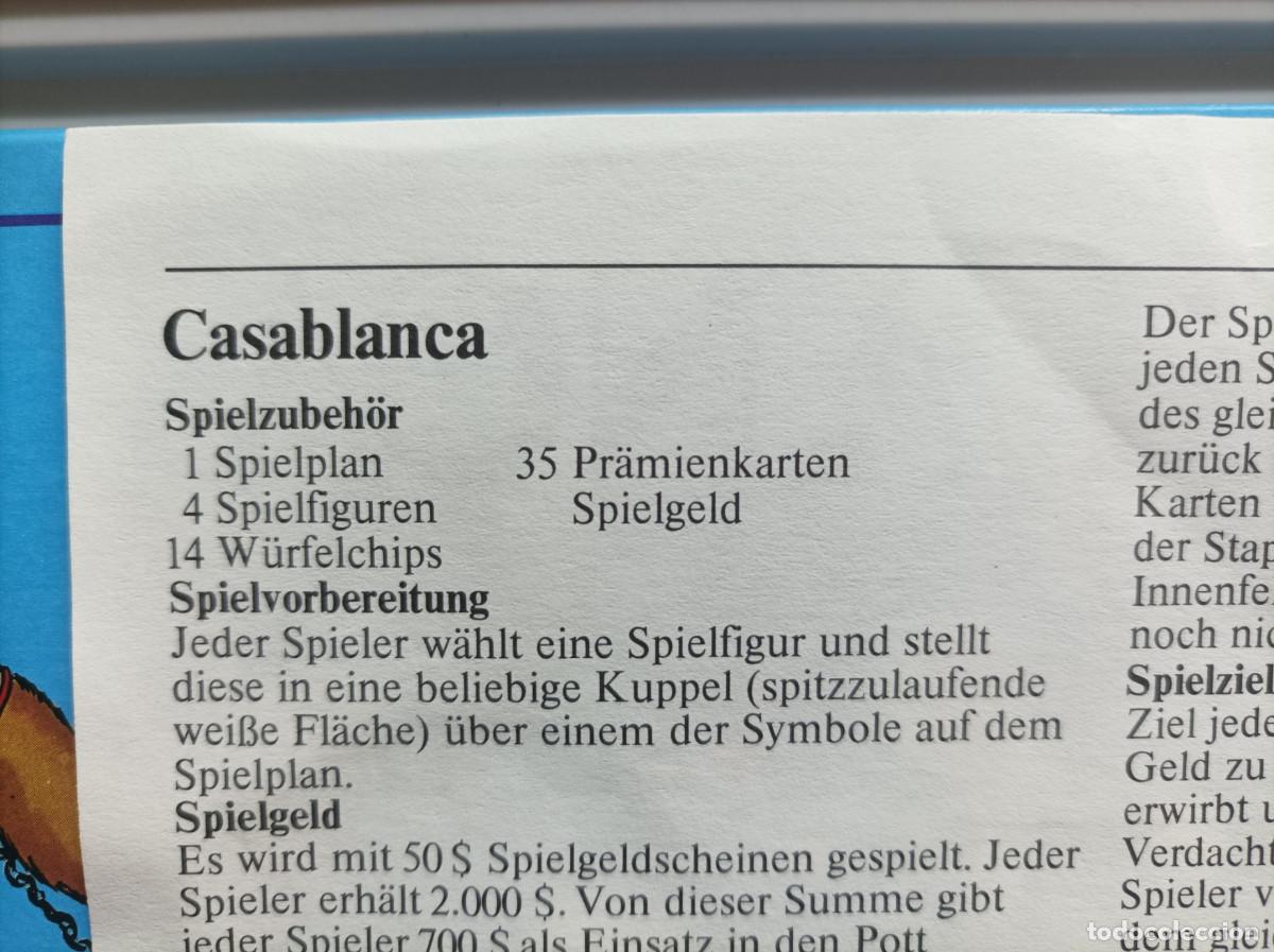 Juegos de mesa: CASABLANCA VERSION ALEMANA - Foto 3