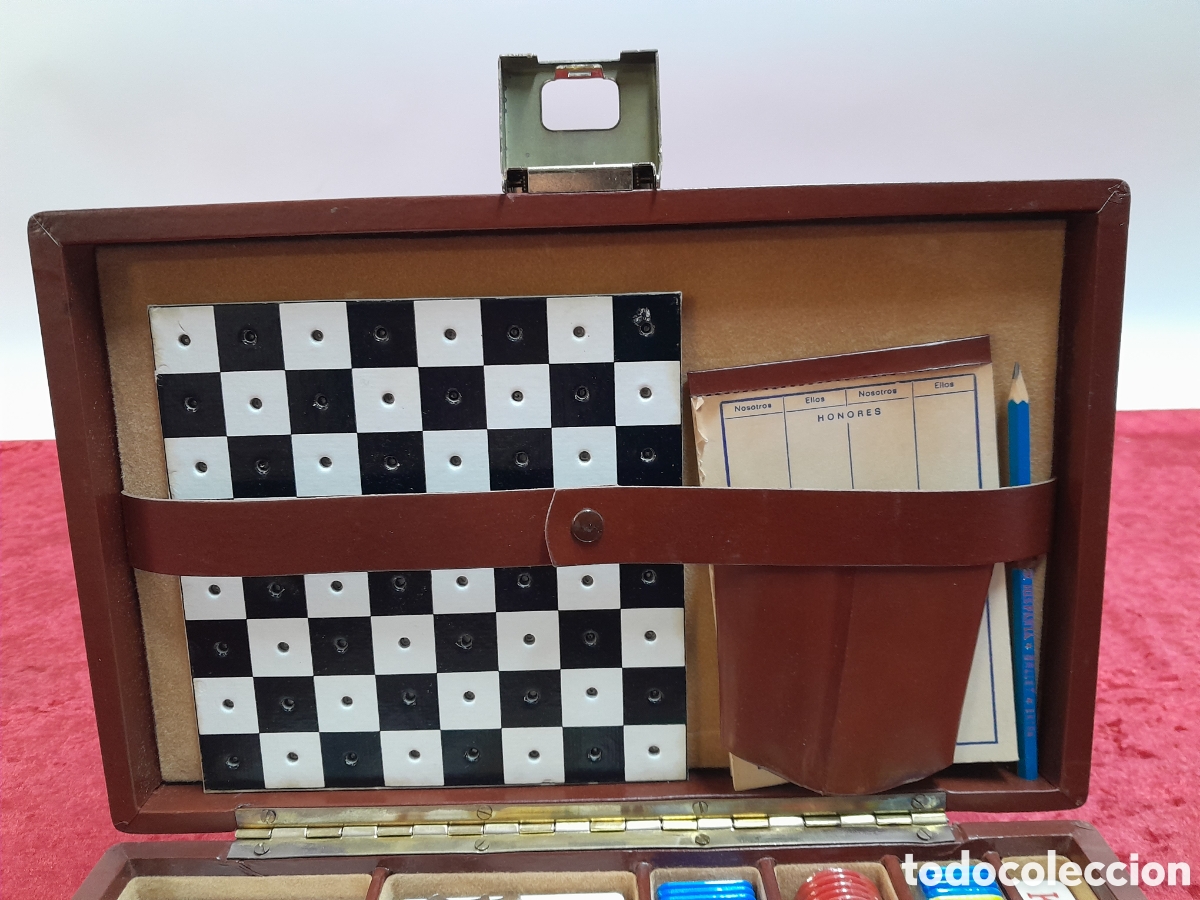 Juegos de mesa: ESTUCHE MALET&Iacute;N CON JUEGOS DE MESA. - Foto 2