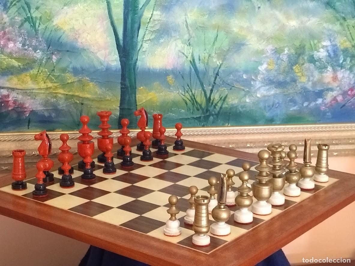 Juegos de mesa: AJEDREZ ANTIC REGNE FRANCES A&Ntilde;OS 50 - Foto 1