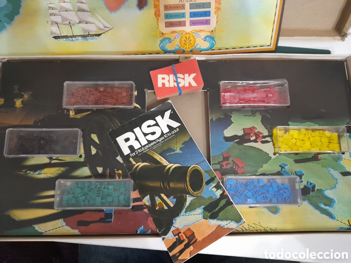 Juegos de mesa: Risk de Parker Brothers, incompleto, en ingles - Foto 3