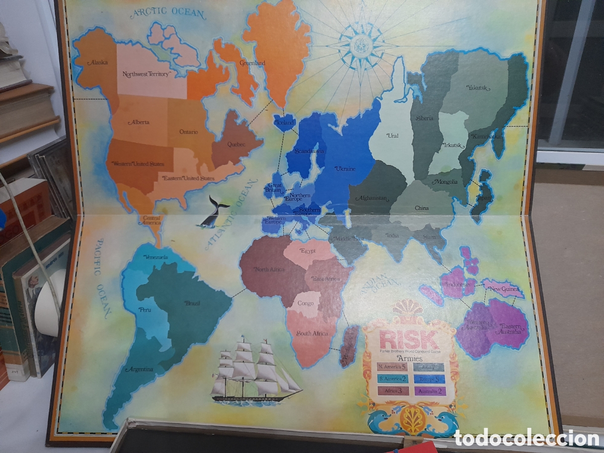 Juegos de mesa: Risk de Parker Brothers, incompleto, en ingles - Foto 4