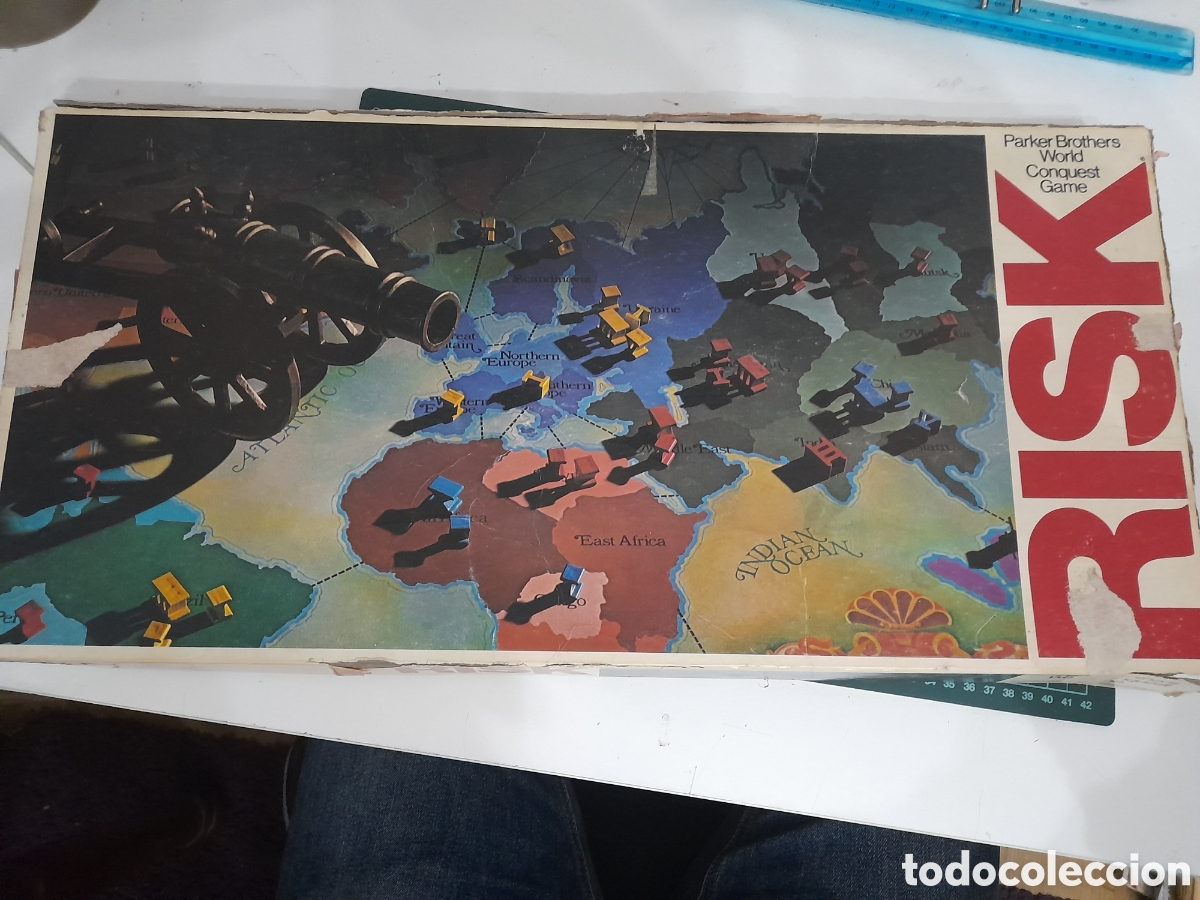 Juegos de mesa: Risk de Parker Brothers, incompleto, en ingles - Foto 1