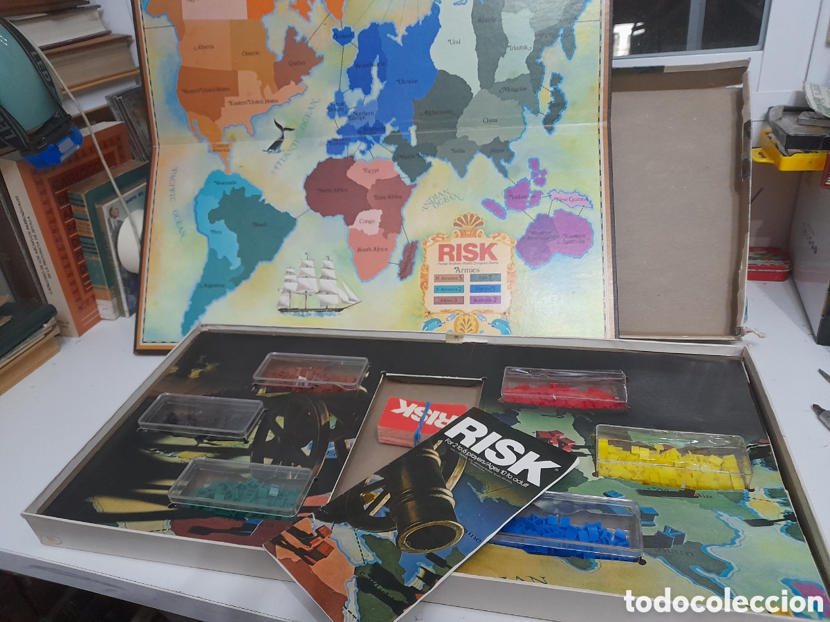 Juegos de mesa: Risk de Parker Brothers, incompleto, en ingles - Foto 2