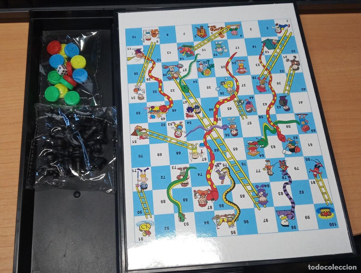 Juegos de mesa: Multijuego 5 en 1 (ajedrez, parchis y oca) - Foto 4