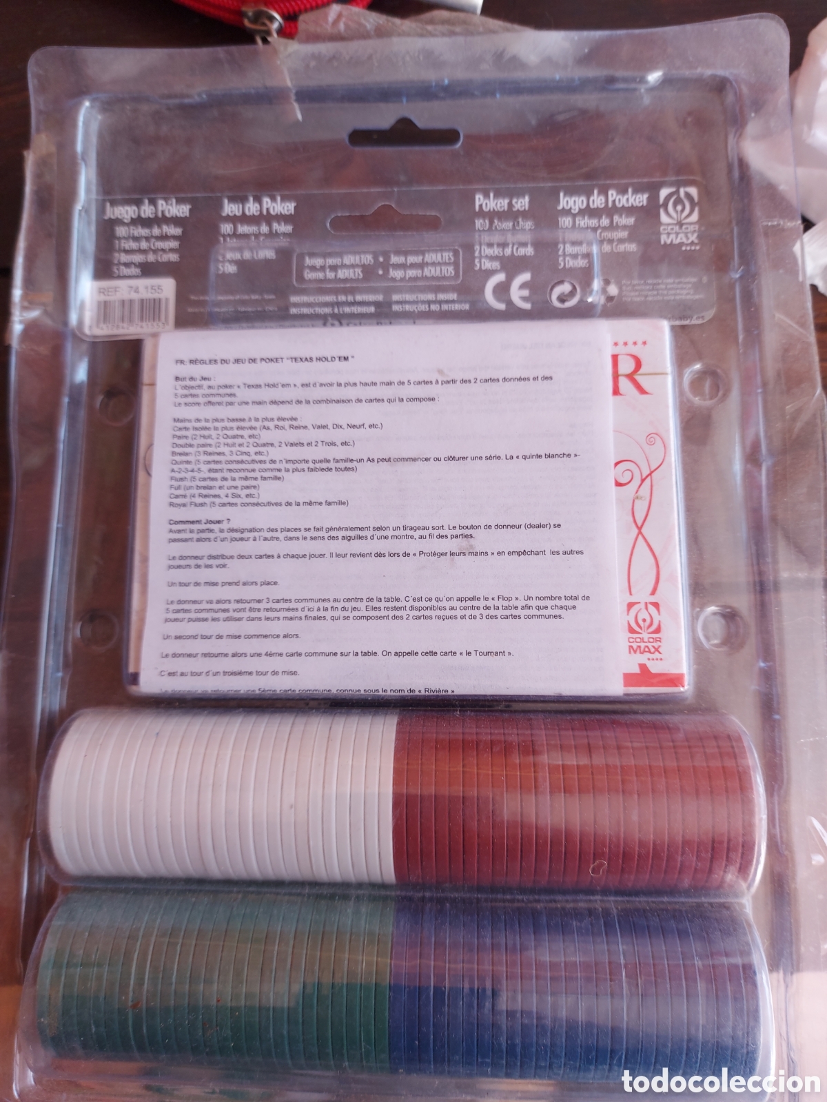 Juegos de mesa: JUEGO POKER COMPLETO. SIN USAR - Foto 2