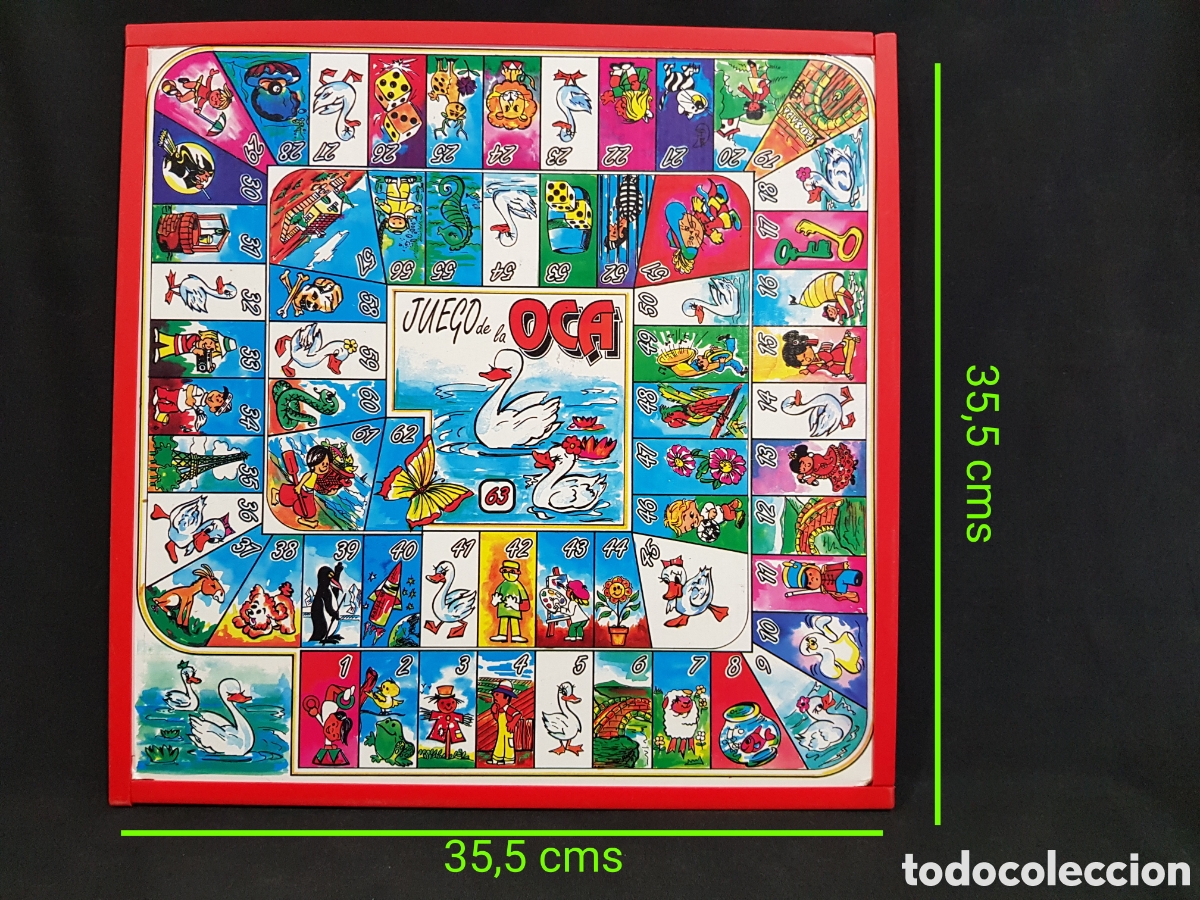 Juegos de mesa: TABLERO DE DOS CARAS JUEGO DE LA OCA Y PARCH&Iacute;S - Foto 2