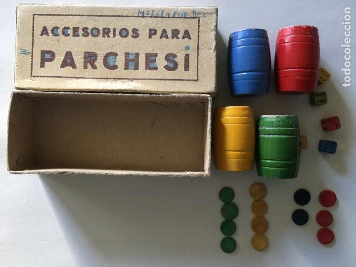 cubiletes y fichas parchis colores variados - Compra venta en todocoleccion