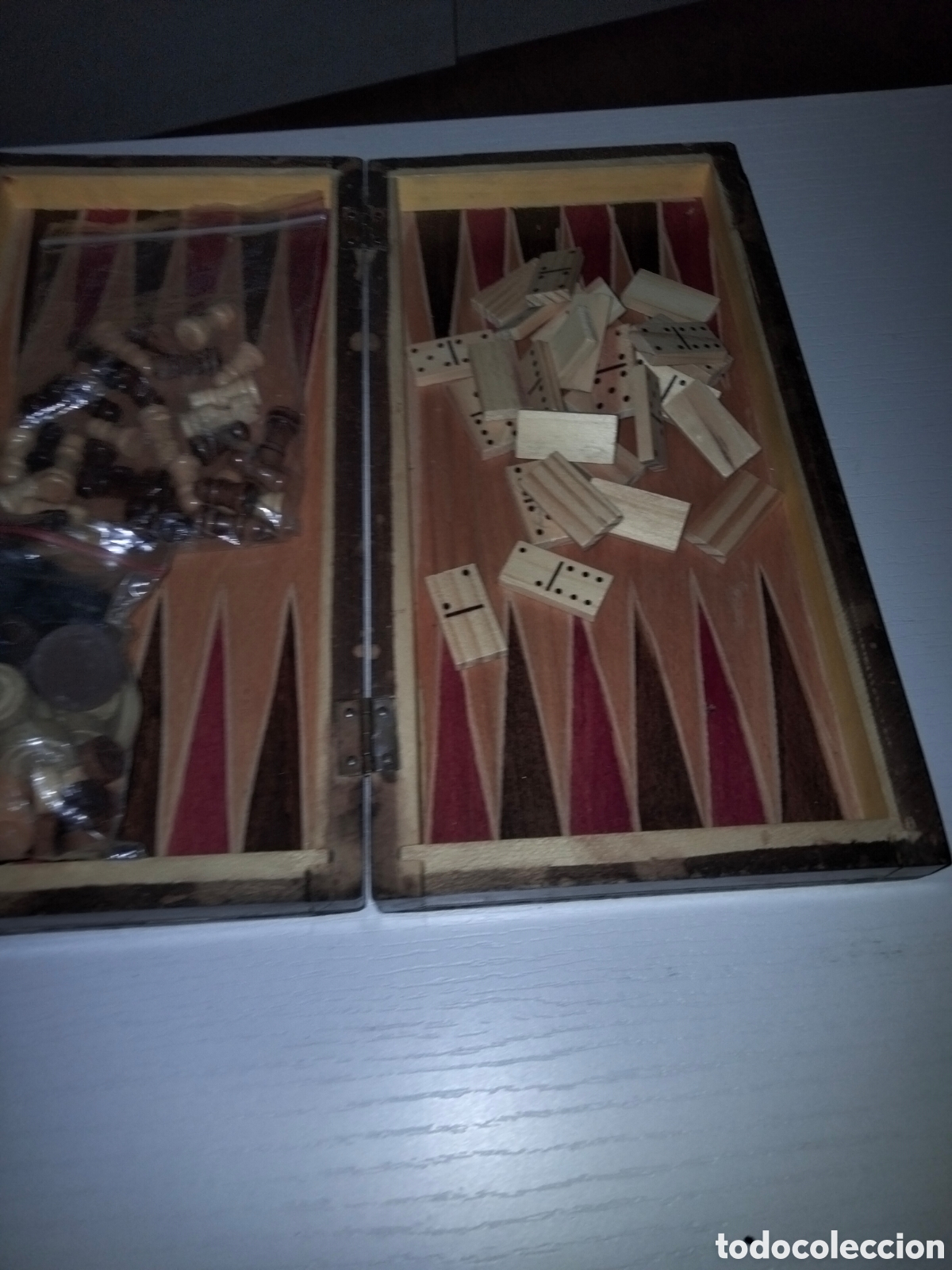 Juegos de mesa: Multijuego plegable. Ajedrez,damas, backgammon y domin&oacute;. - Foto 4