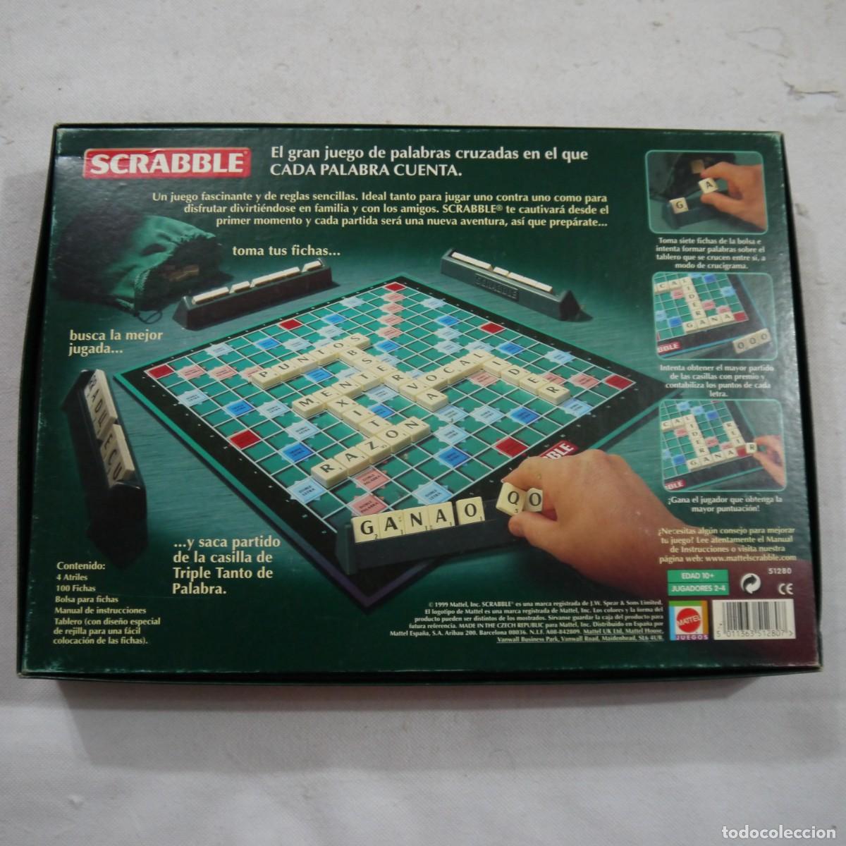 Juegos de mesa: SCRABBLE ORIGINAL - MATTEL - 1999 - Foto 2