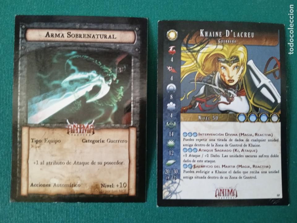 Juegos de mesa: ANIME TACTICS - DOS CROMOS O FICHAS - Foto 2