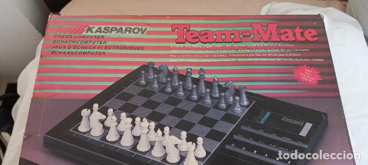 Juegos de mesa: AJEDREZ ELECTRONICO SAITEK TEAM-MATE CHESS COMPUTER. KASPAROV COMPUTADORA. 1988. FUNCIONANDO. - Foto 3