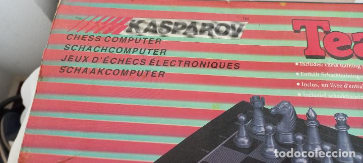 Juegos de mesa: AJEDREZ ELECTRONICO SAITEK TEAM-MATE CHESS COMPUTER. KASPAROV COMPUTADORA. 1988. FUNCIONANDO. - Foto 5