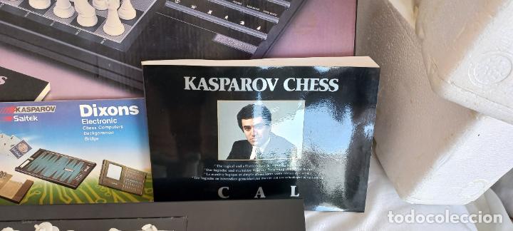 Juegos de mesa: AJEDREZ ELECTRONICO SAITEK TEAM-MATE CHESS COMPUTER. KASPAROV COMPUTADORA. 1988. FUNCIONANDO. - Foto 7