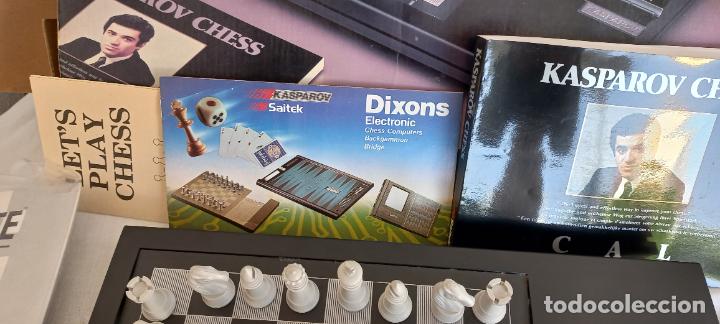 Juegos de mesa: AJEDREZ ELECTRONICO SAITEK TEAM-MATE CHESS COMPUTER. KASPAROV COMPUTADORA. 1988. FUNCIONANDO. - Foto 8
