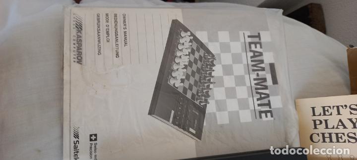 Juegos de mesa: AJEDREZ ELECTRONICO SAITEK TEAM-MATE CHESS COMPUTER. KASPAROV COMPUTADORA. 1988. FUNCIONANDO. - Foto 12
