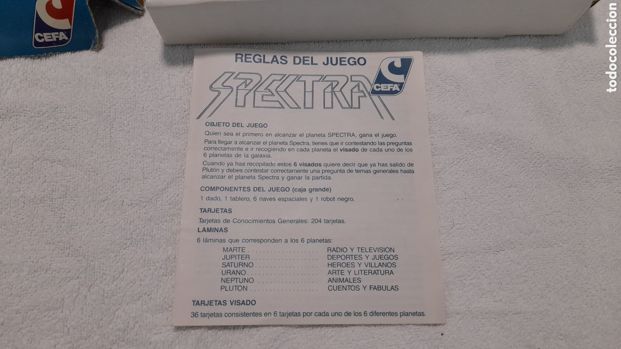 Juegos de mesa: ANTIGUO JUEGO DE MESA, SPECTRA. DE CEFA - Foto 4
