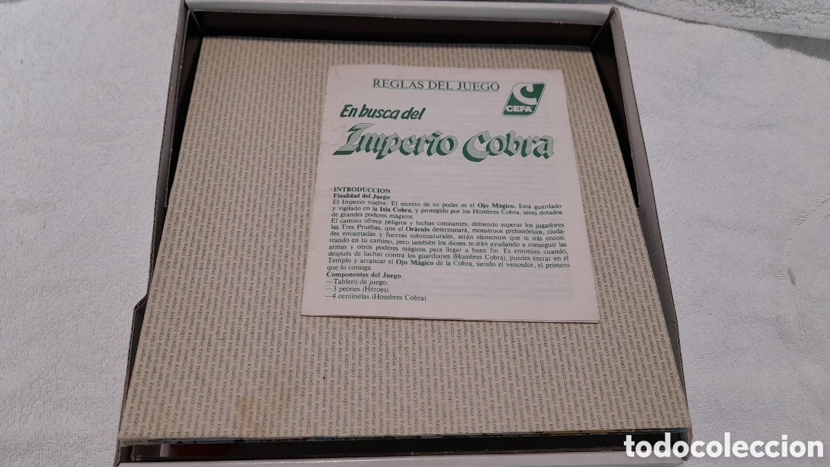 Juegos de mesa: ANTIGUO JUEGO , EN BUSCA DEL IMPERIO COBRA. DE CEFA. - Foto 3