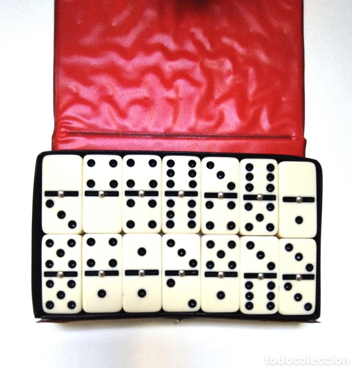 juego de mesa del dominó en su estuche. double - Compra venta en  todocoleccion