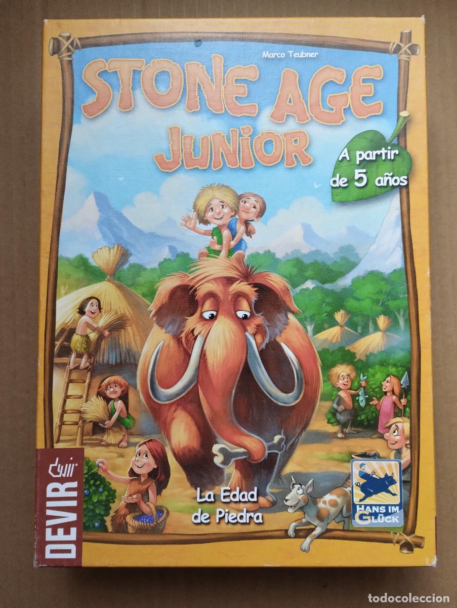 Juegos de mesa: STONE AGE JUNIOR - LA EDAD DE PIEDRA - DEVIR - EXCELENTE ESTADO Y COMPLETO - Foto 1