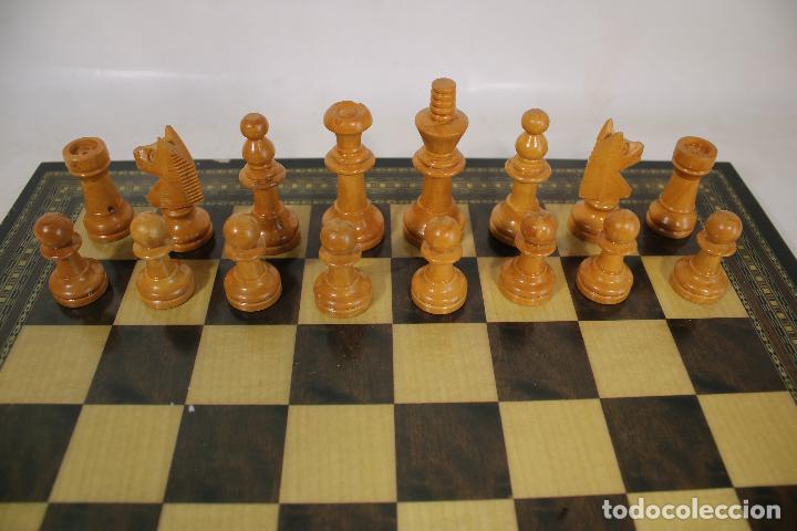 Juegos de mesa: juego de ajedrez de madera - Foto 4