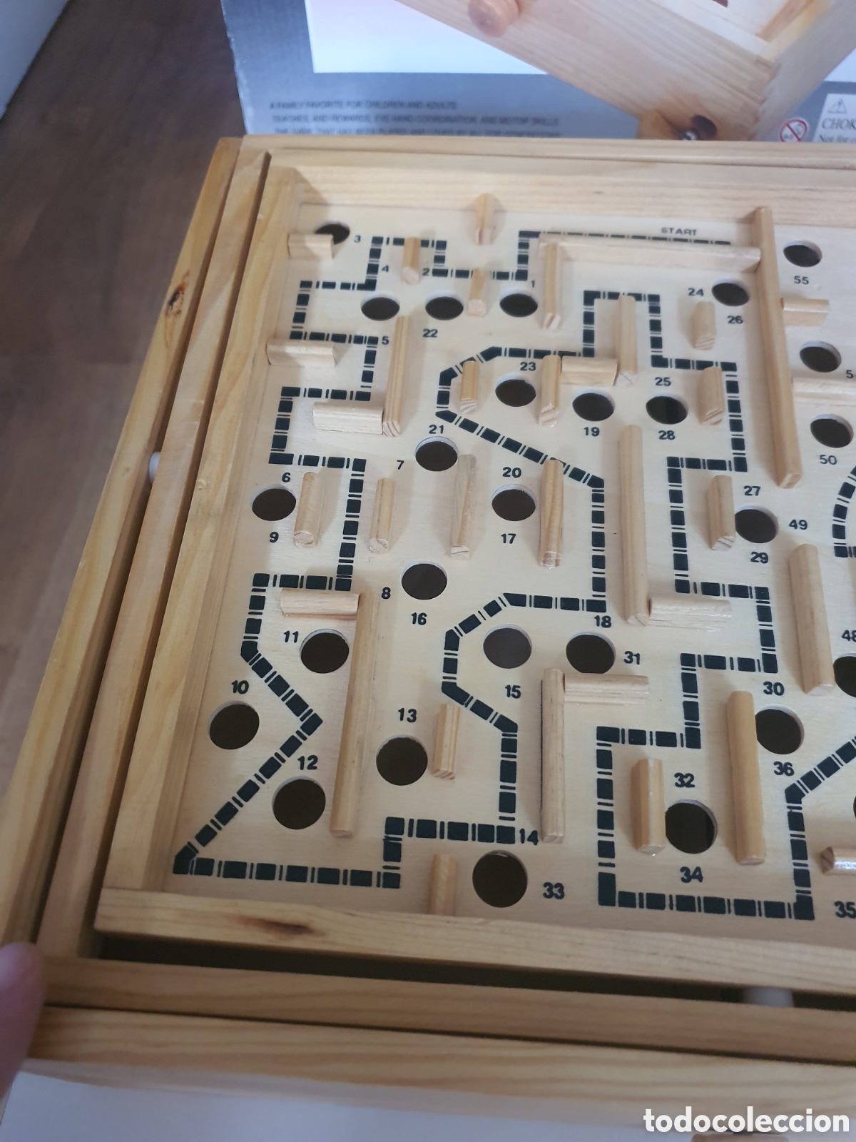 Juegos de mesa: Antiguo laberinto de madera en su Caja - Foto 4