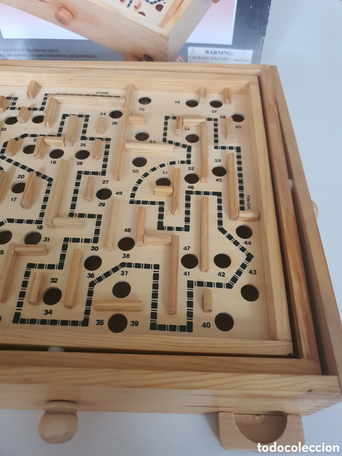 Juegos de mesa: Antiguo laberinto de madera en su Caja - Foto 5