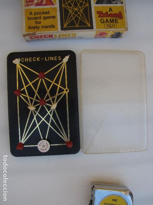 Juegos de mesa: 59.- Check &ndash; lines a Tri-ang games. England - Foto 6