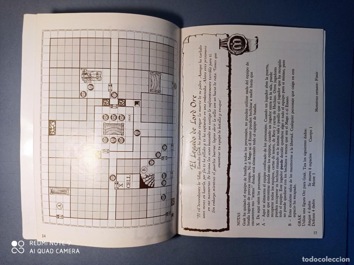 Juegos de mesa: Libro de retos Hero Quest MB en Espa&ntilde;ol - Foto 3