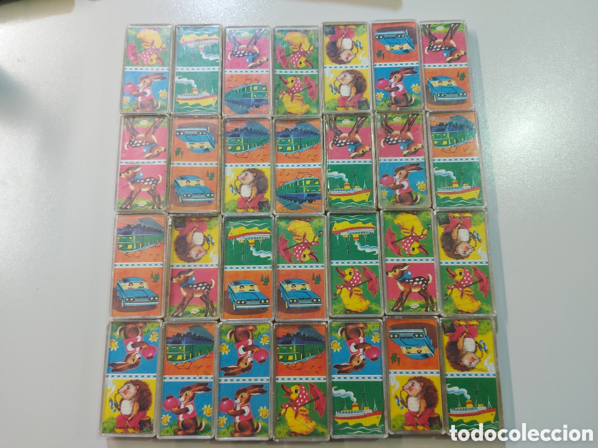 Juegos de mesa: Antiguo domin&oacute; dibujos - Foto 3