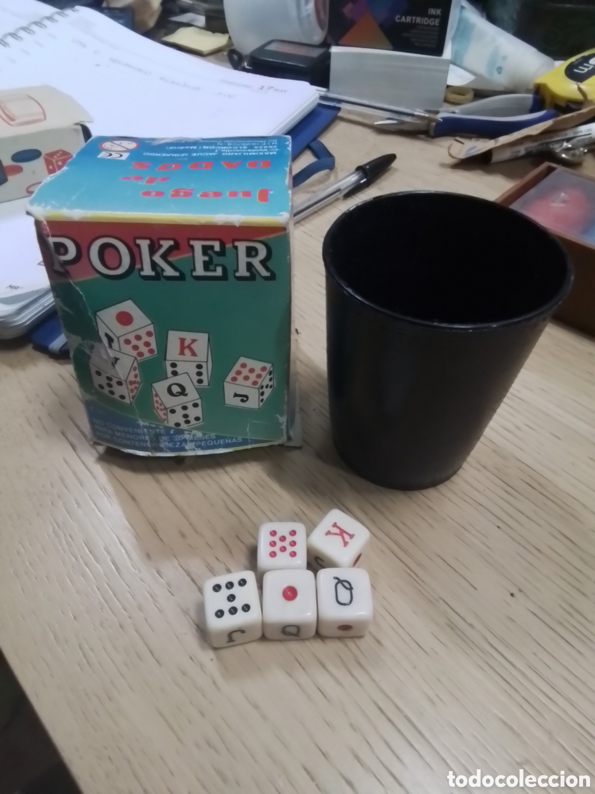 Juegos de mesa: Juego de dados Poker - Foto 1