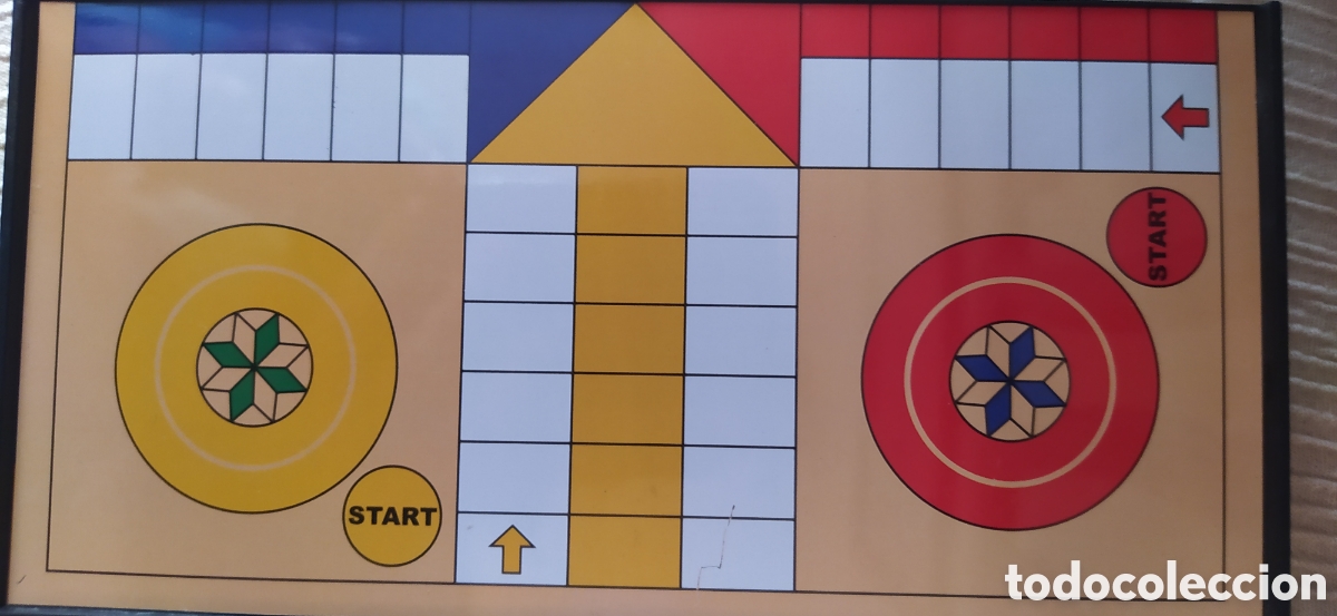 Juegos de mesa: TABLERO DE PARCH&Iacute;S MAGN&Eacute;TICO PLEGABLE - Foto 2